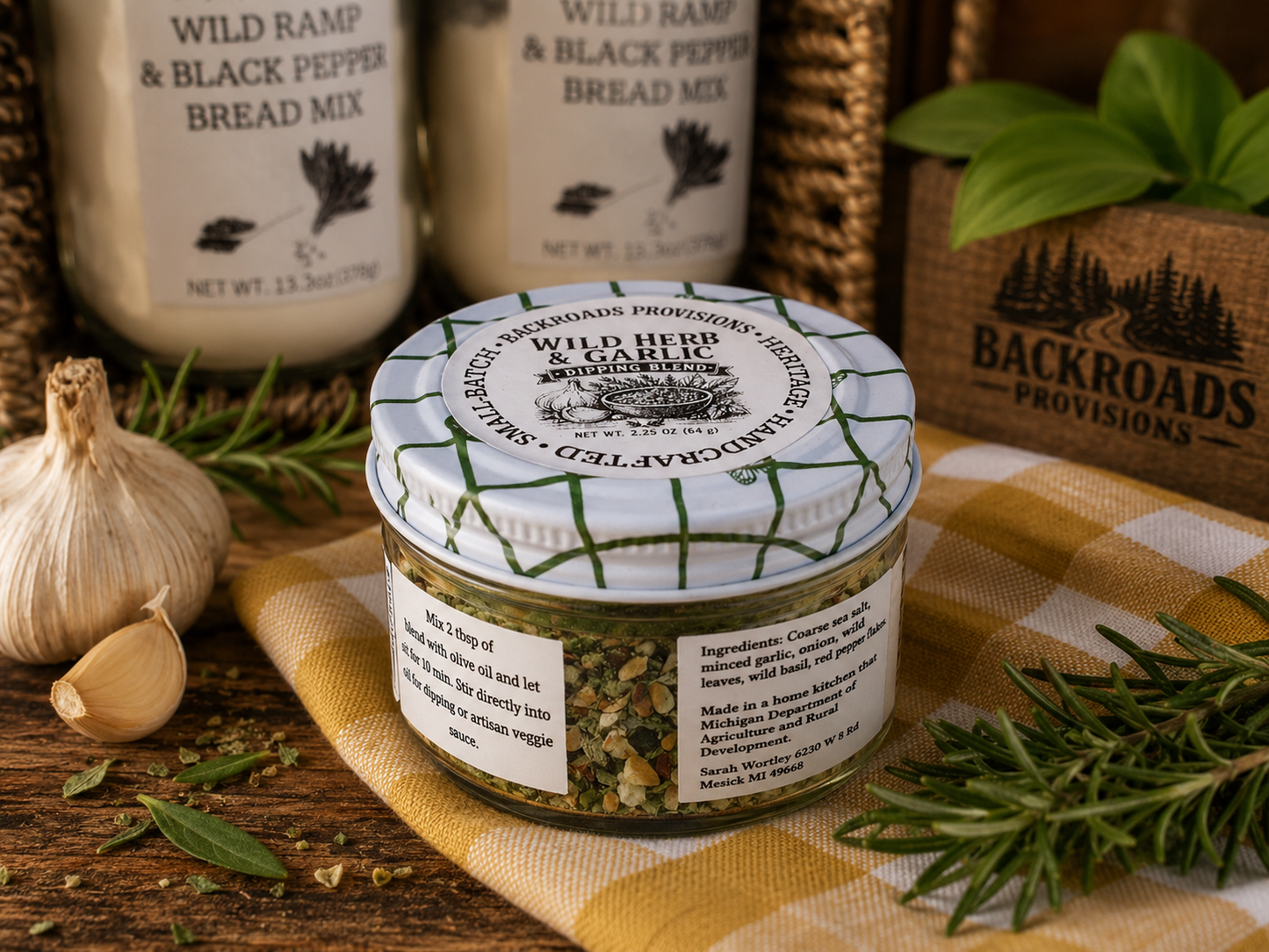 Wild Herb & Garlic Dipping Blend